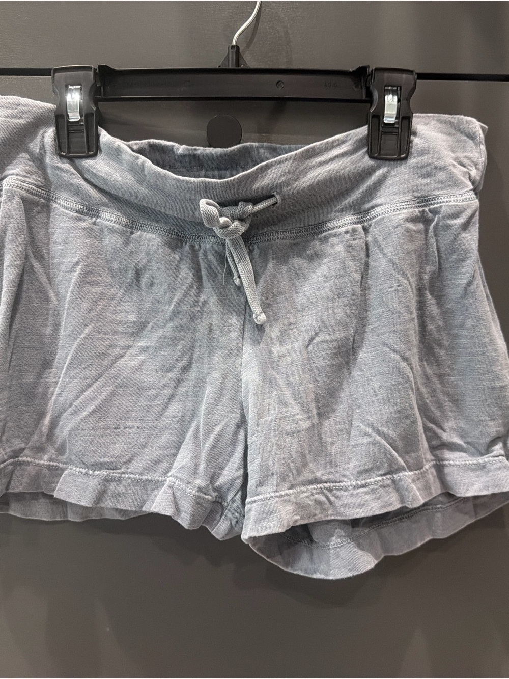 James Perse Pale Blue Lightweight Drawstring Athletic Shorts